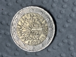 2 eurová minca s chybným razením