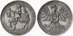 Uhorský kráľ Ferdinand I. Habsburský, 1541, Ag. NBS-MMM Kremnica, p. č. 211/99.