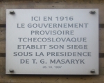 Pamätná tabuľa na dome č. 18 na Rue Bonaparte v Paríži